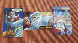 Chrismas 3 Phonecard SLow Issue Used Rare - Weihnachten