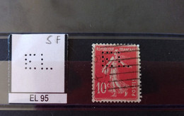 FRANCE EL 95 TIMBRE  INDICE 5  SUR 138 PERFORE PERFORES PERFIN PERFINS PERFO PERFORATION PERFORIERT - Used Stamps
