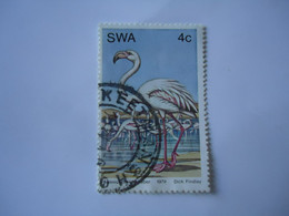 SWA   AFRICA USED  STAMPS    BIRD BIRDS   FLAMIGO - Flamencos