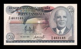 Malawi 50 Tambala 1978 Pick 13b Ebc Xf - Malawi