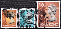 Hong Kong 1992 Queen Elizabeth II   Stampworld N° 666 _670_673 - Gebruikt