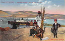 LIBAN - Beyrouth - Marchand De Canne à Sucre Au Bord De La Mer - L. Férid, Librairie Stamboul, N'413 - Liban