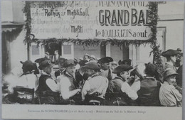 C. P. A. : 67 : Kermesse De SCHILTIGHEIM (10-18 Août 1919) : Musiciens Du Bal De La Maison Rouge - Schiltigheim