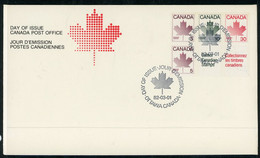 Canada FDC 1982 "Booklet Pane" - Lettres & Documents
