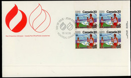 Canada 1976 FDC Olympic Ceremonies - Brieven En Documenten