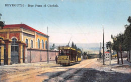 LIBAN - Beyrouth - Rue Furn El Chebak - Tramway - Ecrit 1932 (voir Les 2 Scans) - Liban