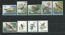 Saint Marin  Lot Timbres Thème Oiseaux  **,* Et O - Collections, Lots & Séries