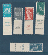 Israël - Poste Aérienne - YT N° 1 à 6 ** Manque N° 5 - Neuf Sans Charnière - 1950 - Luftpost