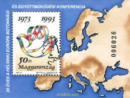 325770 MNH HUNGRIA 1993 CONFERENCIA SEGURIDAD EUROPEA - Used Stamps