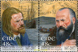 327459 MNH IRLANDA 2007 HUIDA DE LOS EARLS - Collections, Lots & Séries