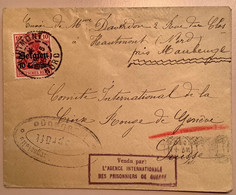 HAUTMONT NORD 1916(France Maubeuge)Germania/BELGIEN Lettre Censure>Croix Rouge Genéve (Belgique WK1 WW1 Guerre 1914-18 - Sellos De Guerra