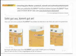 Bund WU 5 / 02 - 55 Ct Feininger Werbe-Umschlag Plusbrief Bedarfsverwendet - Enveloppes - Oblitérées