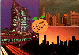 Georgia Atlanta At Night Multi View - Atlanta