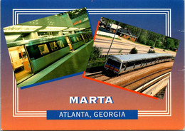 Georgia Atlanta Marta Rapid Rail System & Five Points Station - Atlanta