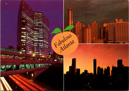 Georgia Atlanta At Night Multi View - Atlanta