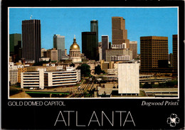 Georgia Atlanta Skyline Showing Gold Domed Capitol - Atlanta