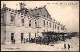13-0034 - Carte Postale Bouches-du-Rhône (13) - MARSEILLE - La Gare (côté De L'arrivée) - Quartier De La Gare, Belle De Mai, Plombières
