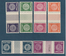 Israël  - YT N° 38 à 41 C ** - Neuf Sans Charnière - 1950 1952 - Unused Stamps (without Tabs)