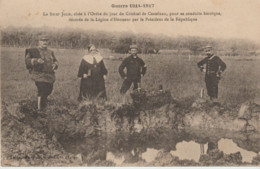 Militaria .Guerre 1914/1917 Soeur JULIE Citée à L'ordre Du Jour Par Gal De Castelnau Pour Sa Conduite Héroique - Characters