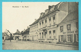 * Meulebeke (West Vlaanderen) * De Markt, Grand'Place, Marché, Het Gouden Hoofd, Café, Unique, Old, Rare - Meulebeke