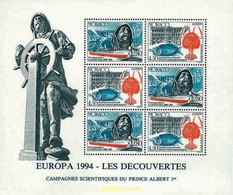 62930 MNH MONACO 1994 EUROPA CEPT. GRANDES DESCUBRIMIENTOS - Autres & Non Classés