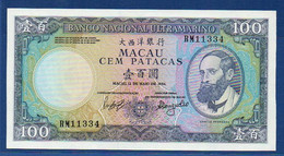 MACAO - MACAU - P.61b (5) – 100 Patacas 1984 UNC, Serie RM 11334 - Macao