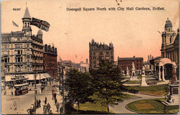 Northern Ireland Belfast Donegall Square With City Hall Gardens - Belfast