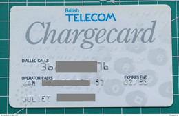 ENGLAND PHONECARD BRITISH TELECOM CHARGECARD - Sammlungen