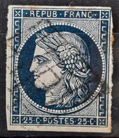 France 1850 N°4a Ob Court Mais Pas Touché  Cote 75€ - 1849-1850 Ceres