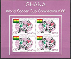 GHANA....QUEEN ELIZABETH II....(1952-22..)....." 1966.."...WORLD CUP....M/S.....MS434.......(CAT.VAL.£24.....).....MNH.. - 1966 – Inghilterra