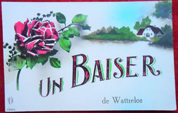 CPA Fantaisie - Un Baiser De Wattrelos  (59 France) - Wattrelos