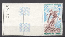 Comoros, Comores, 1968, Olympic Winter Games Grenoble, Skiing, Sports, MNH, Michel 86 - Nuevos