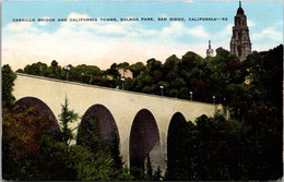 California San Diego Balboa Park Cabrillo Bridge And California Tower - San Diego