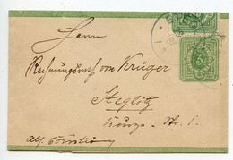 Germany 1886 Uprated 3pf Crown Letter Band, Steglitz Postmark - Other & Unclassified