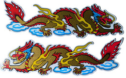 Drachen Schlange Tiere Aufkleber / Dragon Snake Animal Sticke2r X Bogen 35 X 11 Cm ST030 - Scrapbooking