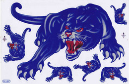 Panter Tiere Aufkleber / Panther Jaguar Animal Sticker A4 1 Bogen 27 X 18 Cm ST511 - Scrapbooking