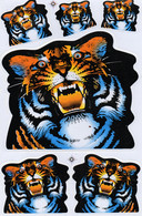 Tiger Tiere Aufkleber / Tiger Animal Sticker A4 1 Bogen 27 X 18 Cm ST018 - Scrapbooking