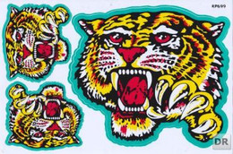 Tiger Tiere Aufkleber / Tiger Animal Sticker A4 1 Bogen 27 X 18 Cm ST204 - Scrapbooking