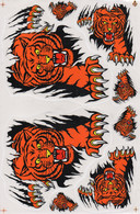 Tiger Tiere Aufkleber / Tiger Animal Sticker A4 1 Bogen 27 X 18 Cm ST560 - Scrapbooking