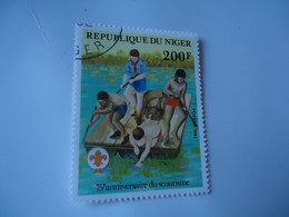 NIGER  USED  STAMPS   SCOUTING - Gebraucht