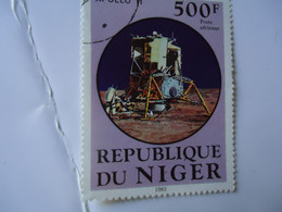 NIGER  USED  STAMPS   SPACE APPOLO 11  500F - Otros & Sin Clasificación