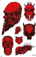 Totenkopf Sensemann Aufkleber / Skull Reaper Dead Sticker A4 1 Bogen 27 X 18 Cm ST238 - Scrapbooking
