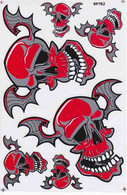Totenkopf Sensemann Aufkleber / Skull Reaper Dead Sticker A4 1 Bogen 27 X 18 Cm ST291 - Scrapbooking