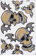 Totenkopf Sensemann Aufkleber / Skull Reaper Dead Sticker A4 1 Bogen 27 X 18 Cm ST294 - Scrapbooking