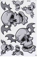 Totenkopf Sensemann Aufkleber / Skull Reaper Dead Sticker A4 1 Bogen 27 X 18 Cm ST312 - Scrapbooking