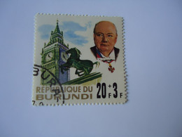 BURUNDI      USED STAMPS    FAMOUS PEOPLES  SHURSHILL - Sir Winston Churchill