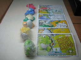 2008 Ferrero - Kinder Surprise - NV017, NV018, NV019, NV020, NV021 & NV022- Baby Dinosaurs - Complete Set + 6 BPZ - Monoblocchi