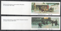 Norvège - Carnets 850 Et 851 Neufs ** (MNH) - Noël - Peintures D'Alex Ender (1853-1920) Et Gustav Wensel (1859-1927) - Carnets