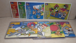 2008 Ferrero - Kinder Surprise -  NV166, NV167, NV168 & NV169 - Puzzles - Tom & Jerry - Complete Set + 4 BPZ's - Monoblocchi