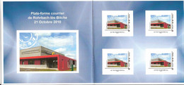 CARNET PRESTIGE COLLECTOR FRANCE LA POSTE ROHRBACH LES BITCHE PDC Plate Forme Courrier Plié 2010 POST OFFICE Moselle Red - Neufs